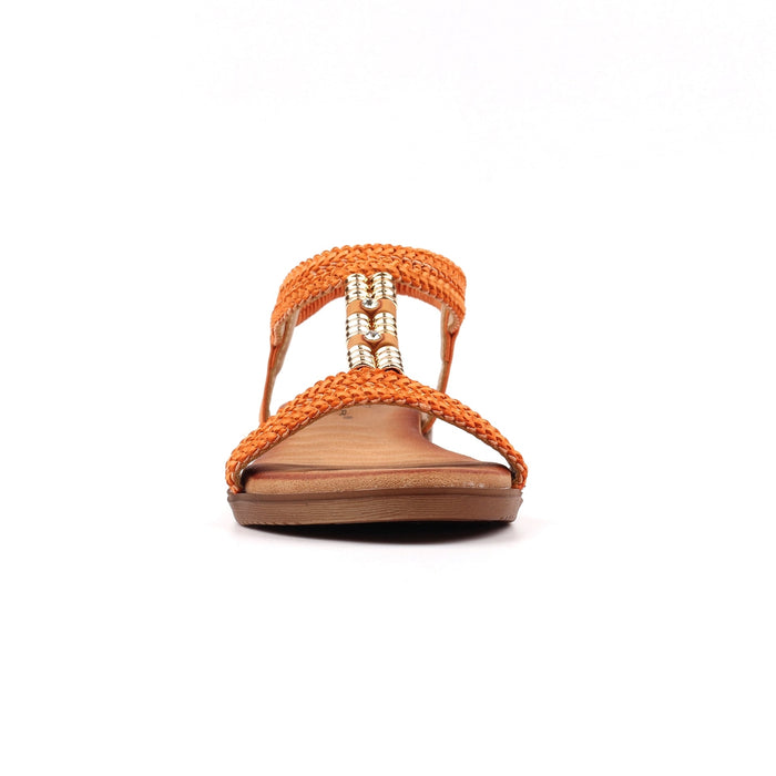 Portofino Orange Sandal