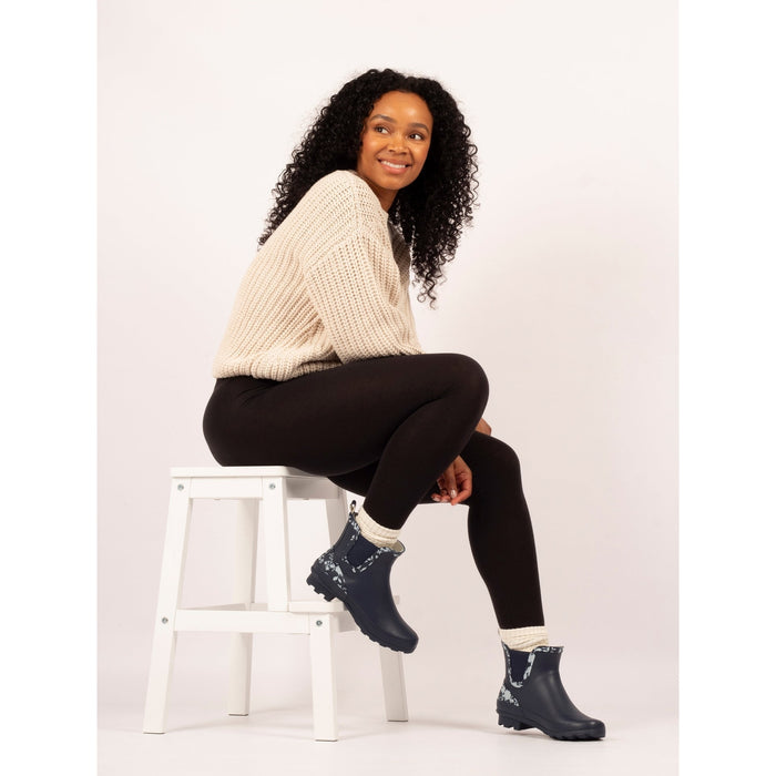 Prairie Navy Ankle Wellington