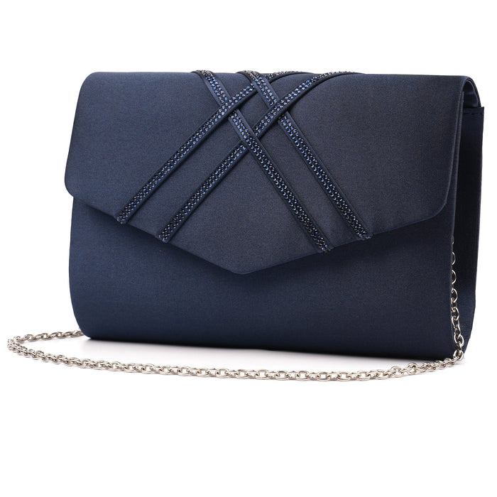 Priscilla Navy Handbag