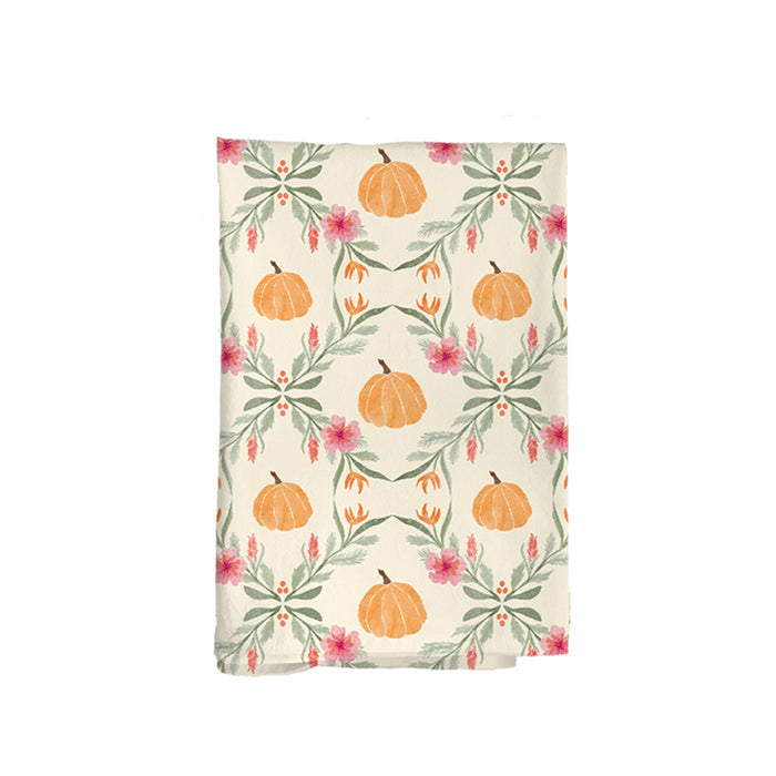 Pumpkin Garden Flour Sack Kitchen Towel