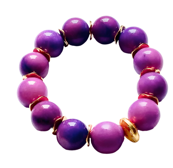 Purple Sugilite Statement Bracelet