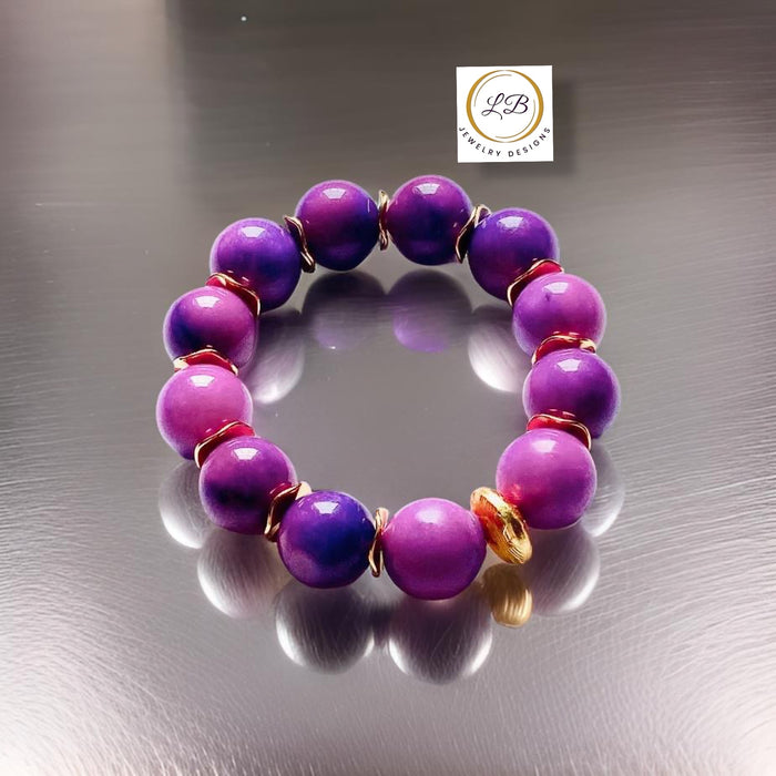 Purple Sugilite Statement Bracelet
