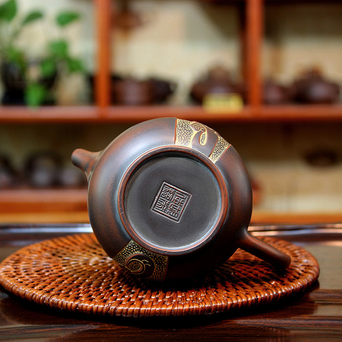 Qin Zhou Nixing Clay Teapot "Dragon & Phoenix" by Hu Ying Jia | Yunnan Sourcing Tea Shop