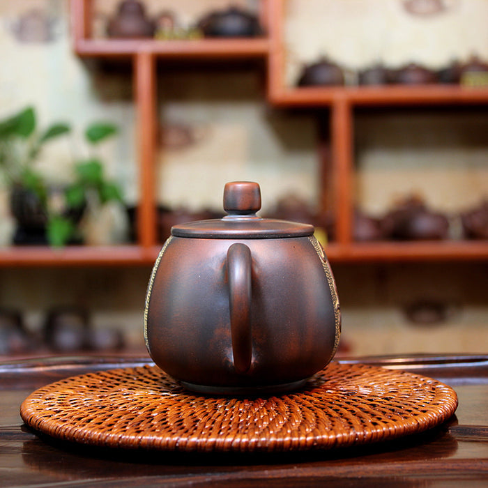 Qin Zhou Nixing Clay Teapot "Dragon & Phoenix" by Hu Ying Jia | Yunnan Sourcing Tea Shop