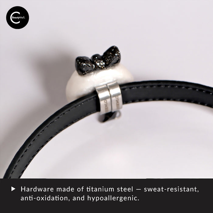 Quando Black Milky Leather Choker style #01