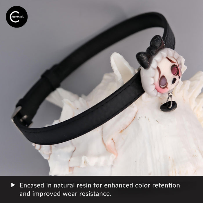 Quando Black Milky Leather Choker style #01