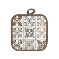 Quilt Mosaic Brown Pot Holder