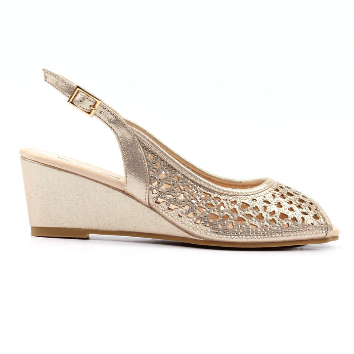 Ramona Gold Shoe