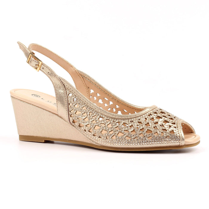 Ramona Gold Shoe