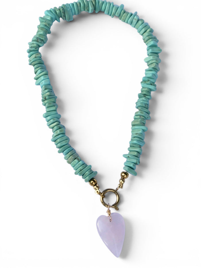 REBEL HEART Beaded Necklace