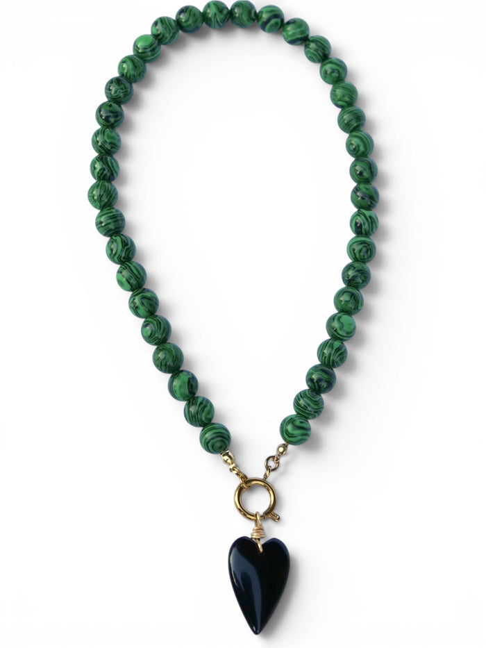 REBEL HEART Beaded Necklace