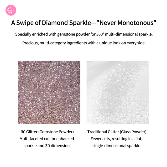 RED CHAMBER Crystal Eyeshadow & Multi-Use Glow Powder style #01