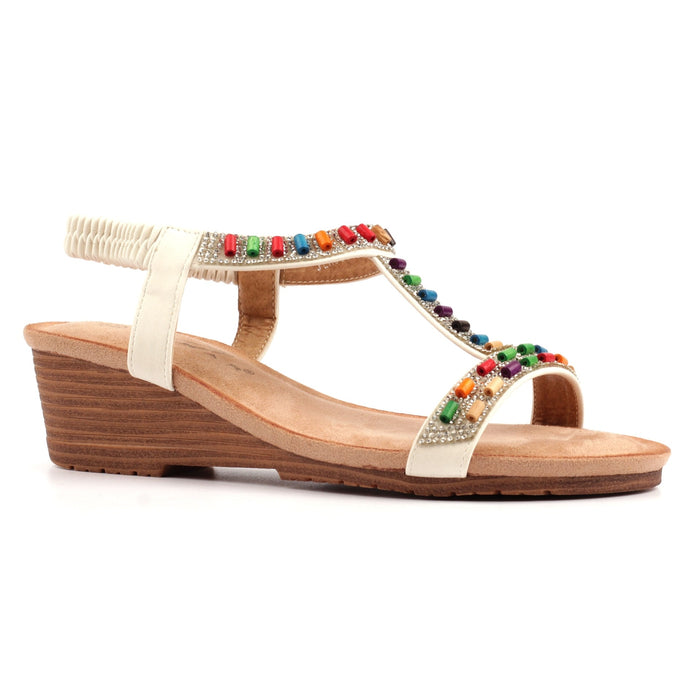Reese White Sandal