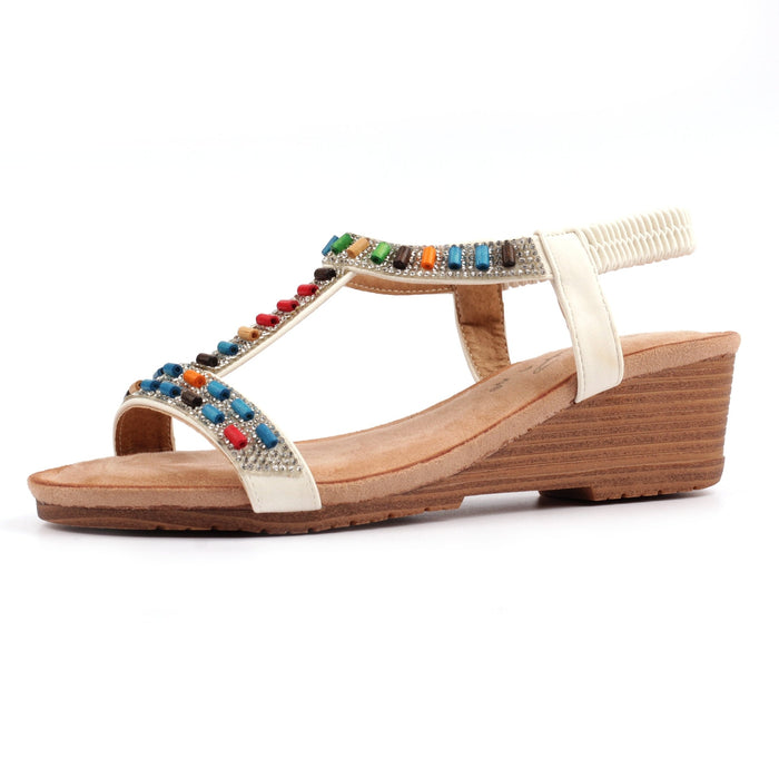Reese White Sandal