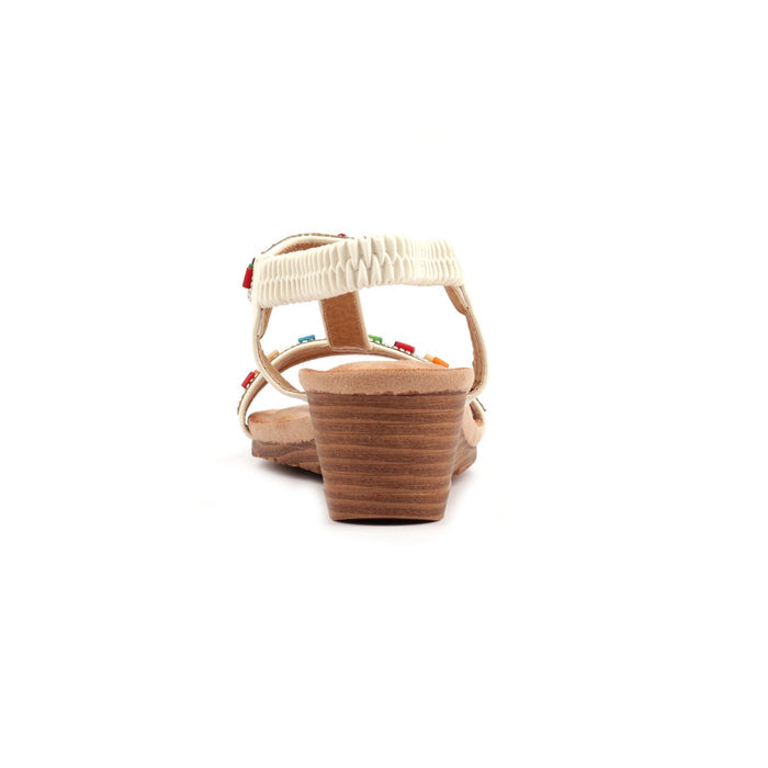 Reese White Sandal