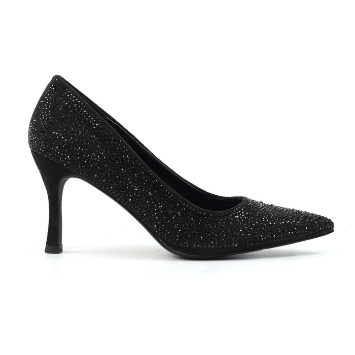 Renata Black Court Shoe