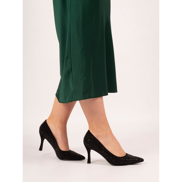 Renata Black Court Shoe