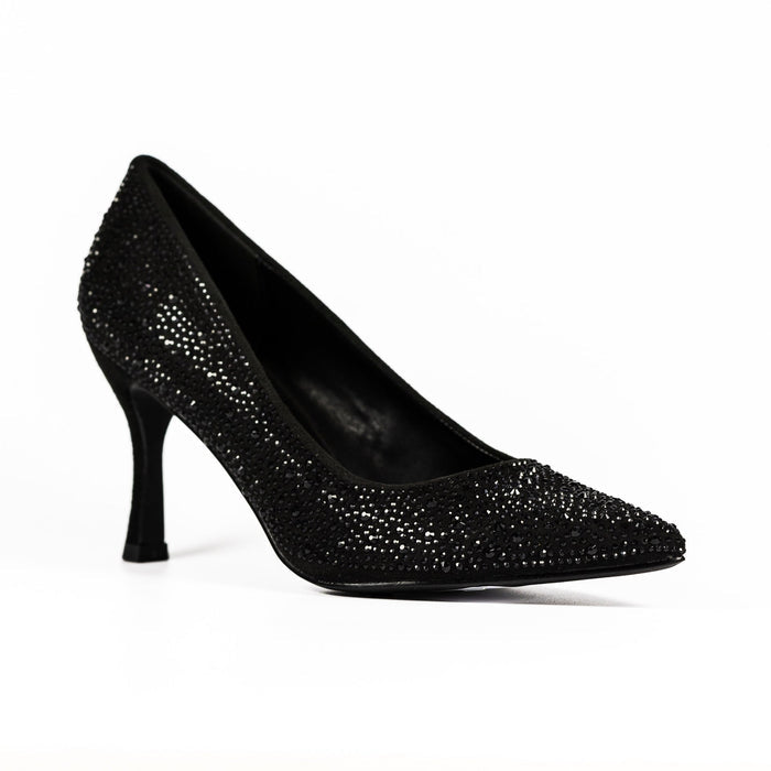 Renata Black Court Shoe