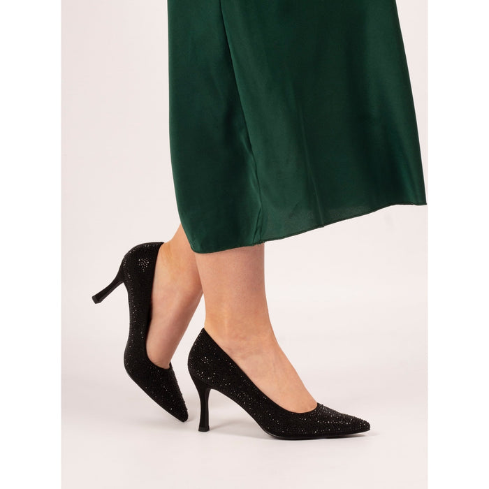 Renata Black Court Shoe