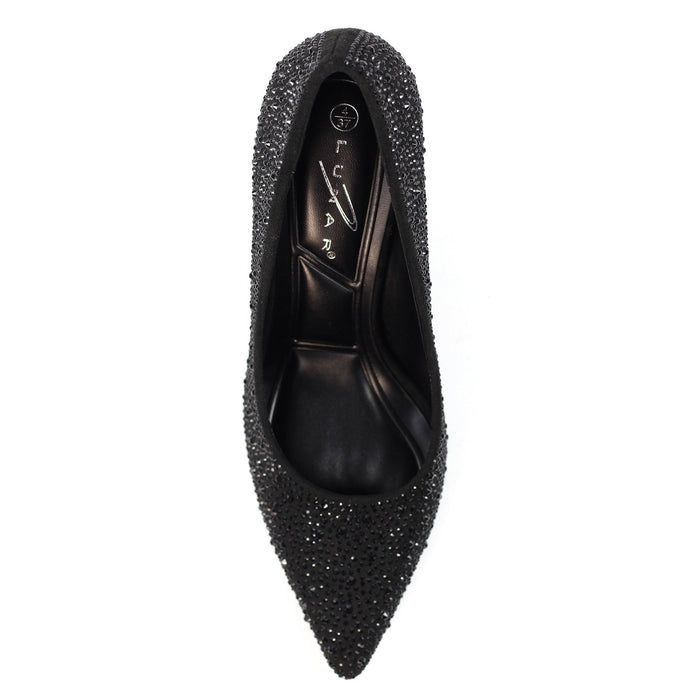 Renata Black Court Shoe
