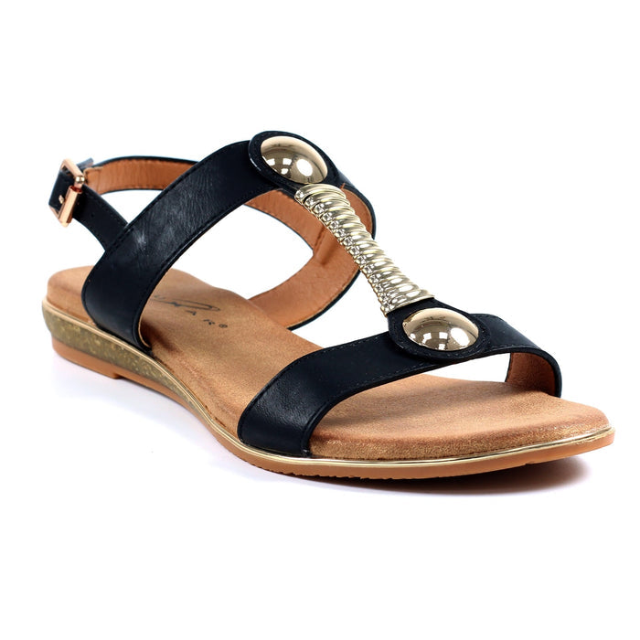 Renoir Black Sandal