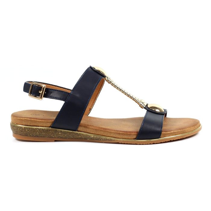 Renoir Navy Sandal