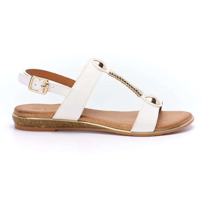 Renoir White Sandal