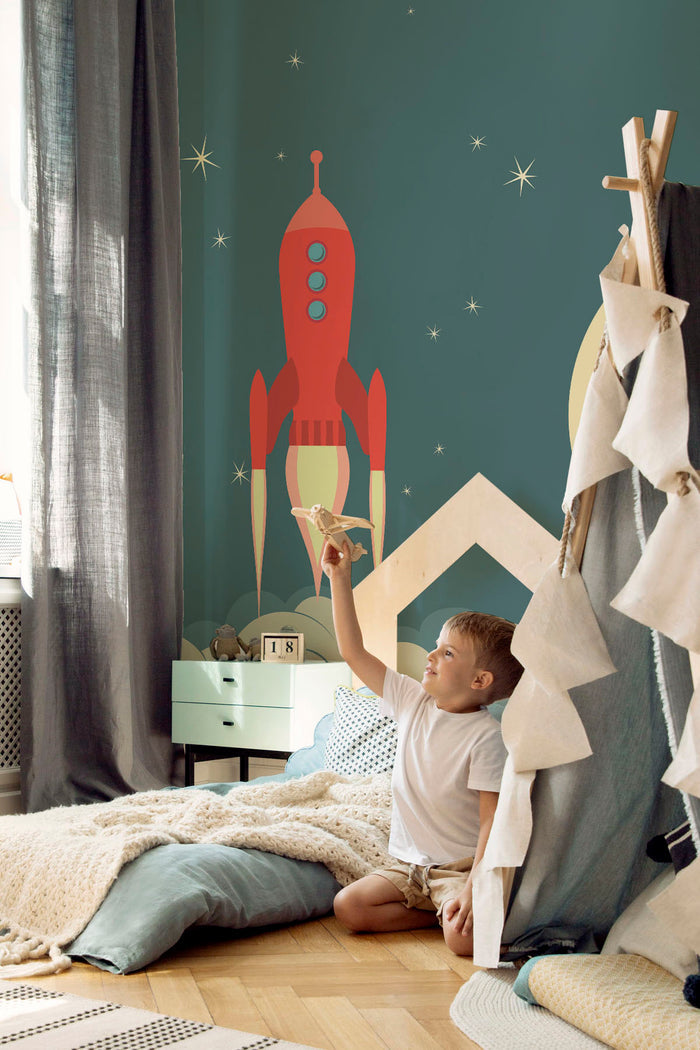 Retro Rocket Spaceship