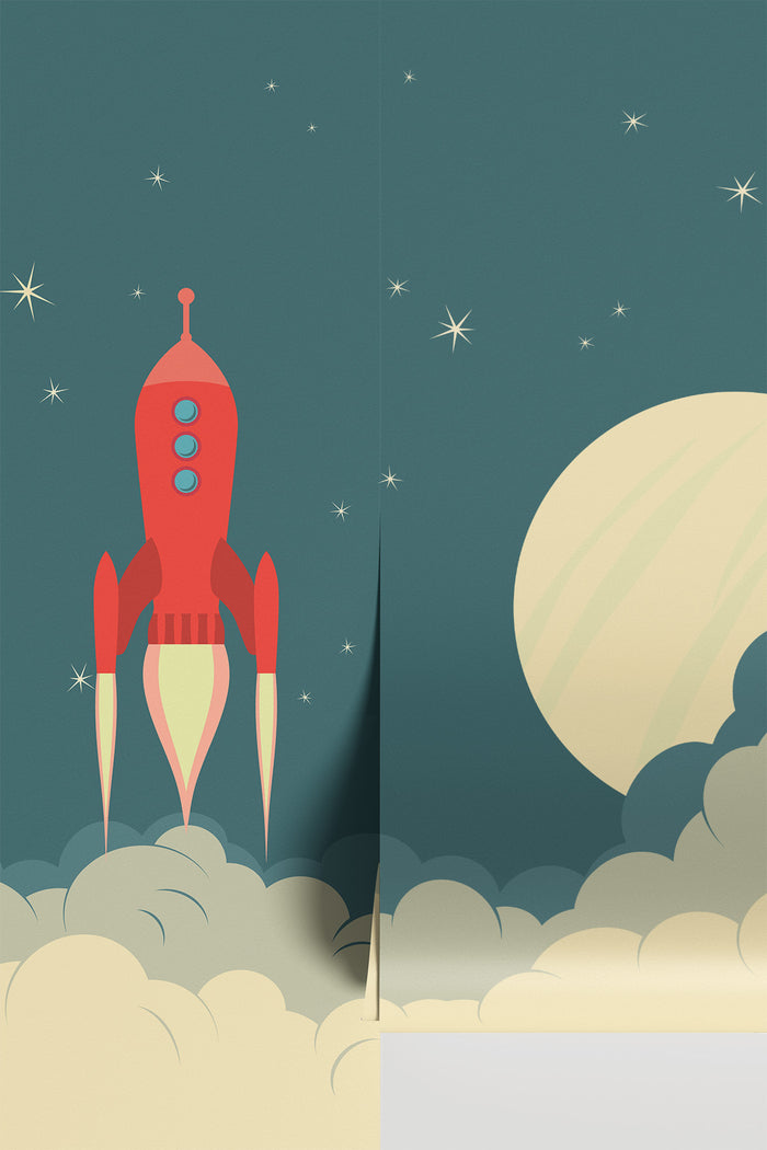Retro Rocket Spaceship