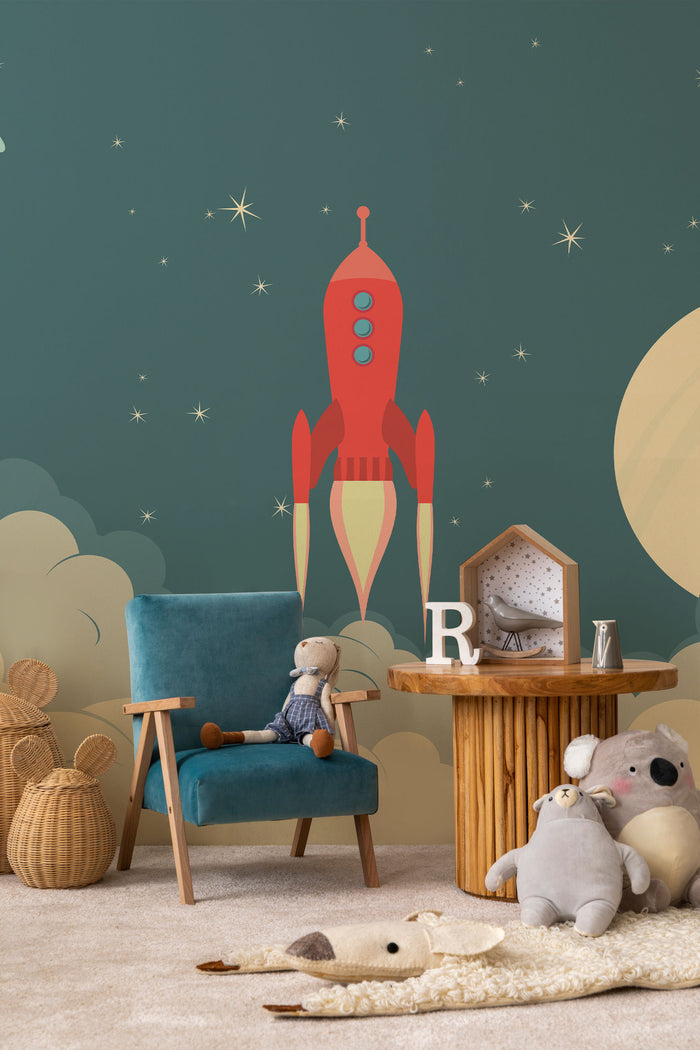 Retro Rocket Spaceship