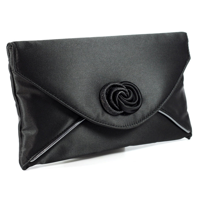 Ripley Black Satin Bag