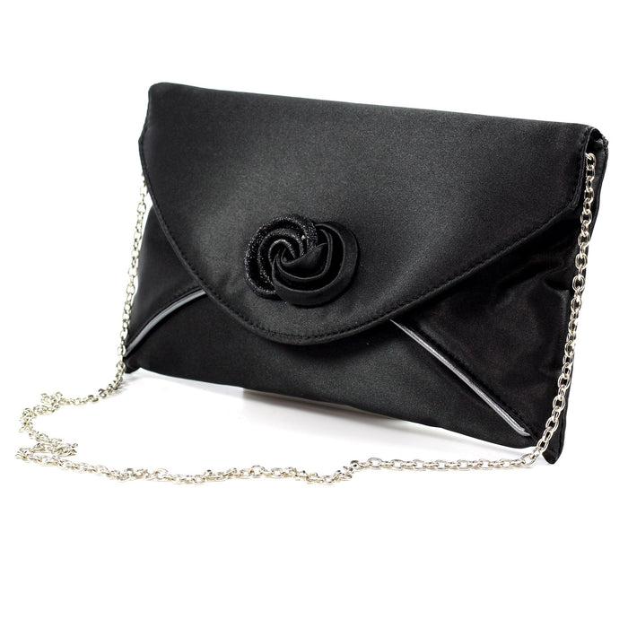 Ripley Black Satin Bag