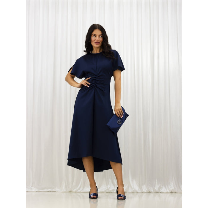 Ripley Blue Satin Peep Toe