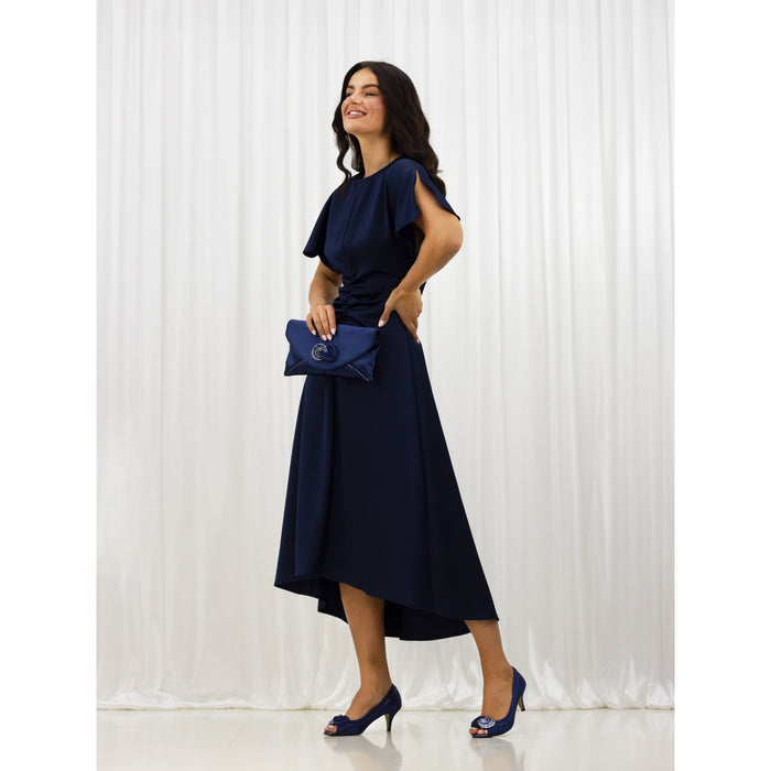 Ripley Blue Satin Peep Toe