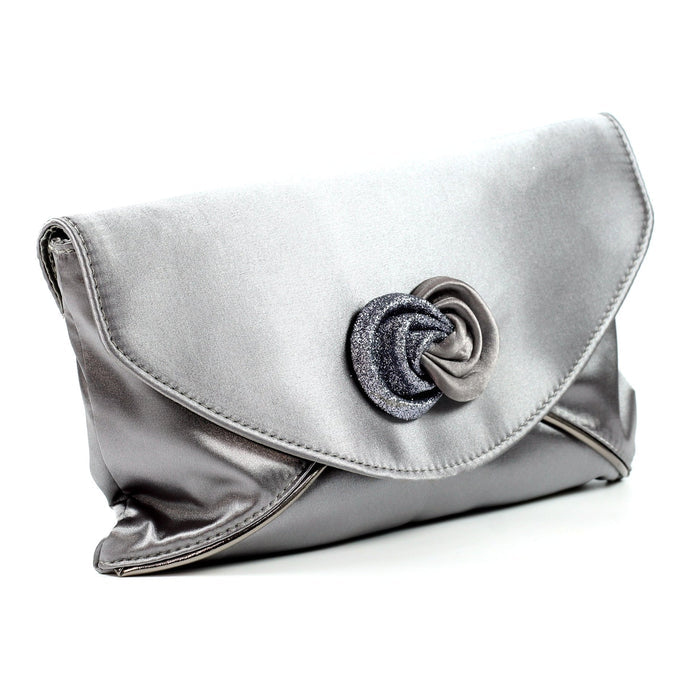 Ripley Grey Satin Bag