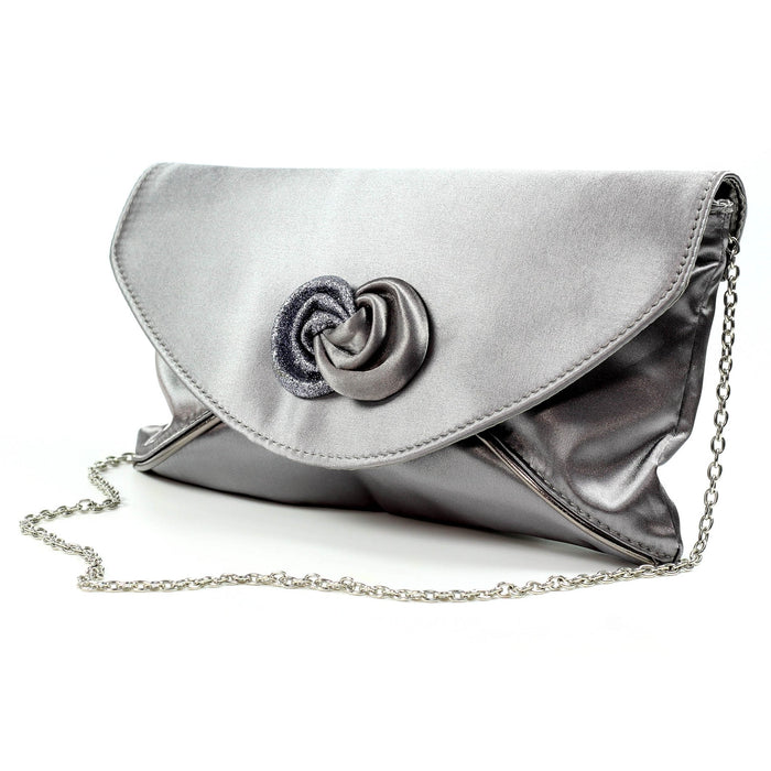Ripley Grey Satin Bag