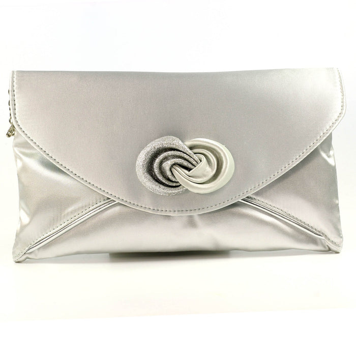 Ripley Silver Satin Bag