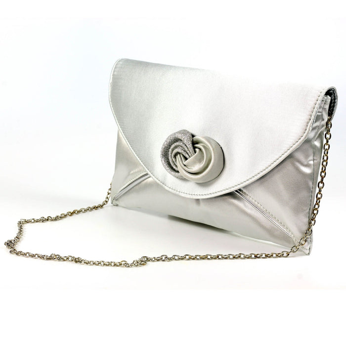 Ripley Silver Satin Bag
