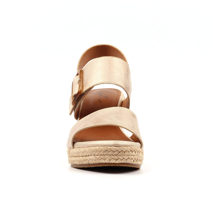 Rochester Gold Wedge Sandal