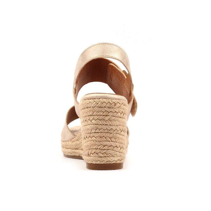 Rochester Gold Wedge Sandal