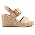 Rochester Rose Gold Wedge Sandal