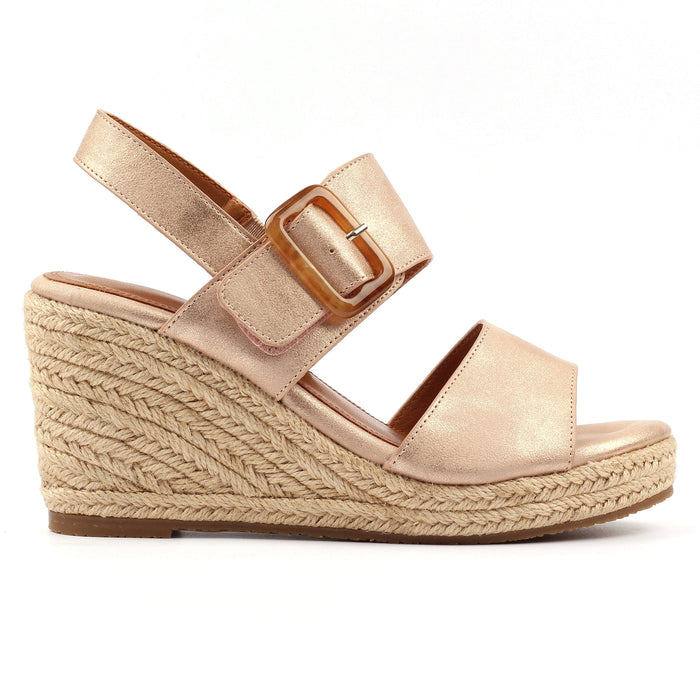 Rochester Rose Gold Wedge Sandal