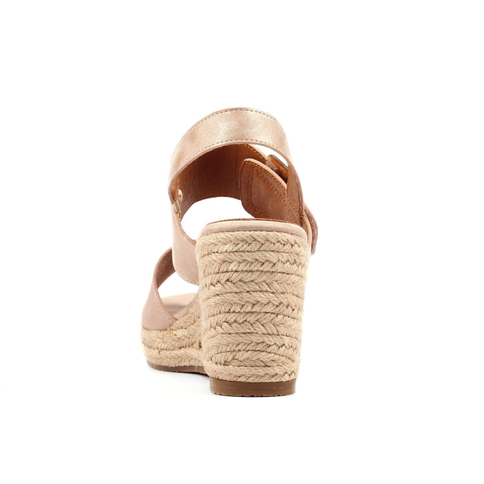Rochester Rose Gold Wedge Sandal