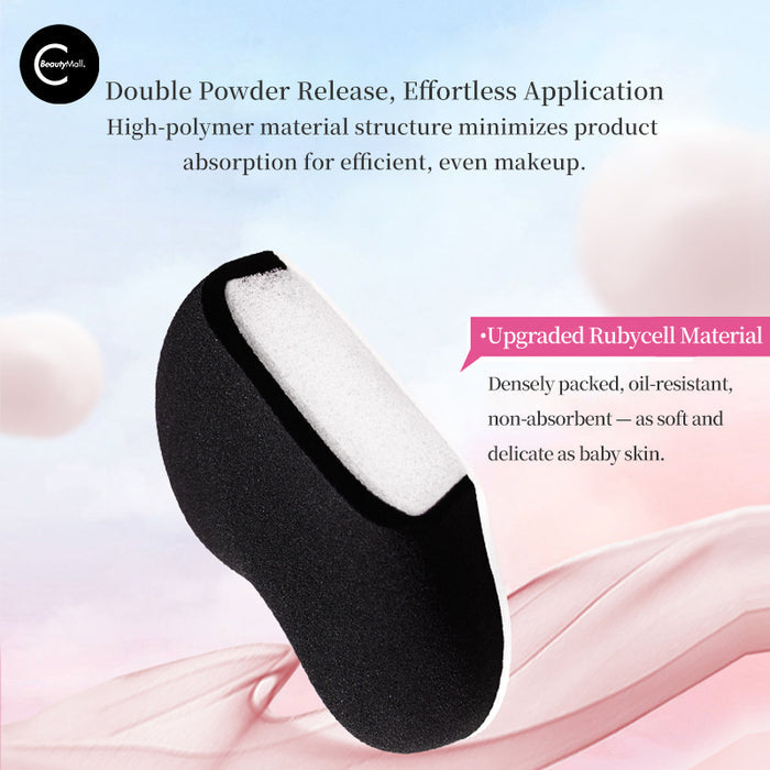 ROCK SWEET Seamless Finish Foundation Brush & Sponge Duo style #01
