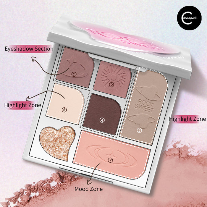 ROCK SWEET Sensory Journey 7-in-1 Face & Eye Palette style #01