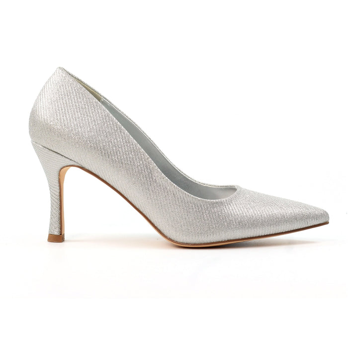 Romance Silver Court Shoe