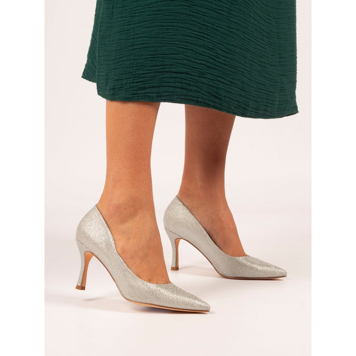 Romance Silver Court Shoe