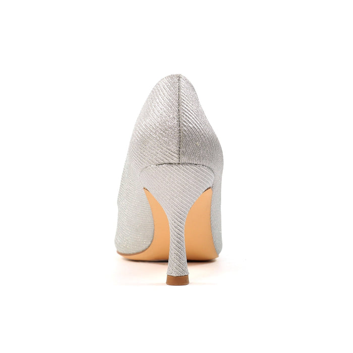 Romance Silver Court Shoe