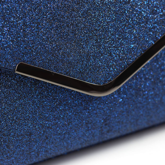Rowena Navy Clutch Bag
