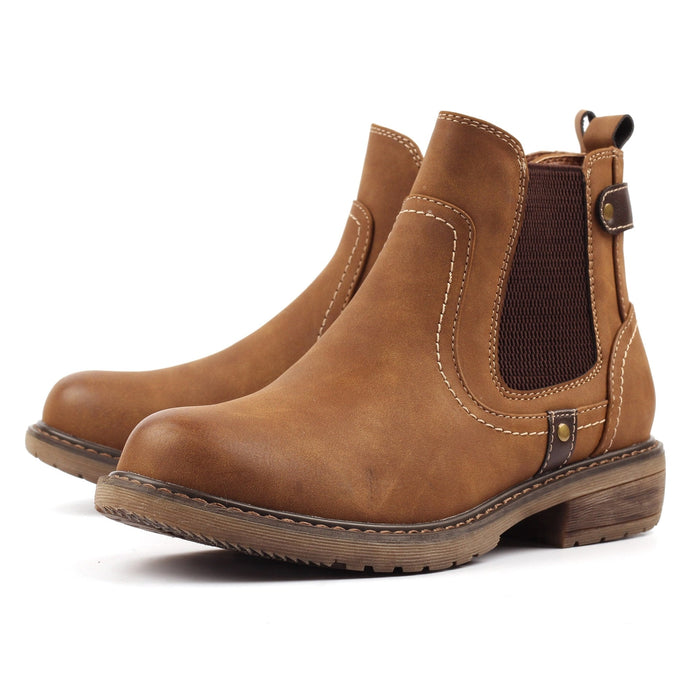Roxie III Tan Ankle Boot